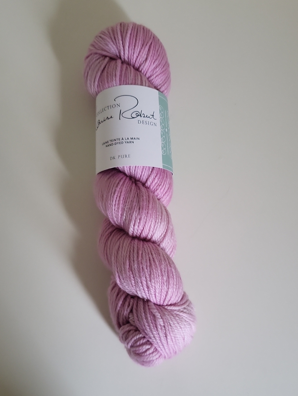 Merino Silk Hand-Dyed Yarn, DK, 238m, Bubblegum Pink